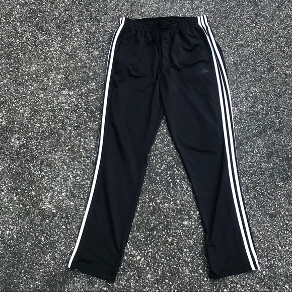 adidas 3 stripe polyester pants